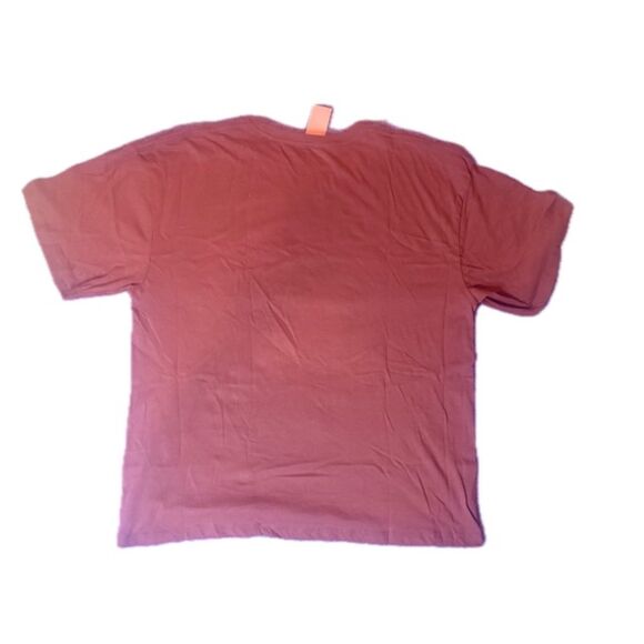 Bob Marley "Uprising" Reggae Zion Rootswear Graphic T-Shirt - Mauve/Maroon - XXL - Picture 2 of 3